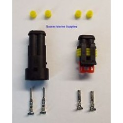 2 Pin, Weatherproof Plug Set 2 Pin, Weatherproof Plug Set
