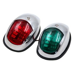 LED 12V Port and Starboard, Chromed ABS LED 12V Port and Starboard, Chromed ABS