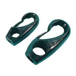 10x Black Knot Fitting Shock cord hooks for 4mm Bungee 10x Black Knot Fitting Shock cord hooks for 4mm Bungee