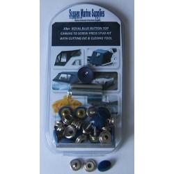 ROYAL BLUE CAP Canvas To Screw Press Studs ROYAL BLUE CAP Canvas To Screw Press Studs