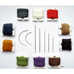 Canvas / Leather / Upholstery needles + Twine Sewing Kit Canvas / Leather / Upholstery needles + Twine Sewing Kit
