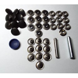 BLACK CAP Canvas To Canvas Press Studs BLACK CAP Canvas To Canvas Press Studs