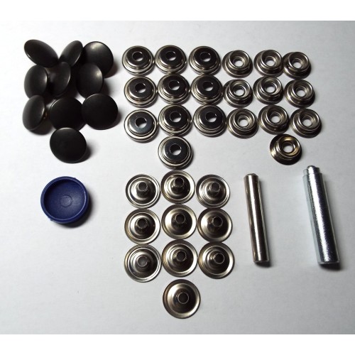BLACK CAP Canvas To Canvas Press Studs BLACK CAP Canvas To Canvas Press Studs