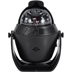 Compass Marine, Inc Mount & 12v LED Light. Black