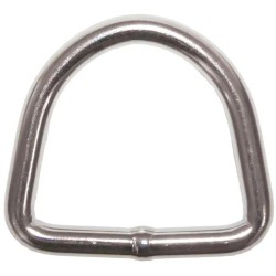 D Ring Stainless Steel. Width 50mm, Load 3750Kg