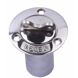 FUEL KEY screw cap 38mm / 1.5 inch 316 AISI Embossed Deck Filler FUEL KEY screw cap 38mm / 1.5 inch 316 AISI Embossed Deck Filler
