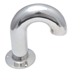 Goose  / Swan Neck / Elbow Cable Outlet 125mm high 35mm dia. Surface mount.