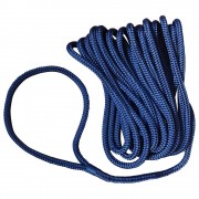 Dock Line 10mm x 7.6M Navy, Polyester, Double braided rope