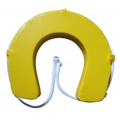 Yellow Horseshoe Lifebuoy +  Grab Line
