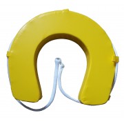 Yellow Horseshoe Lifebuoy +  Grab Line