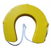 Yellow Horseshoe Lifebuoy +  Grab Line